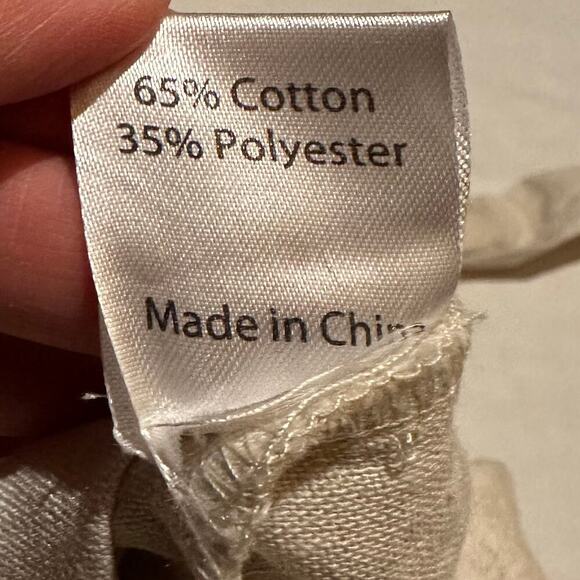 Princess Polly Belted Short Sleeve Cream Linen Look Romper Women's Size 8 - Picture 6 of 6